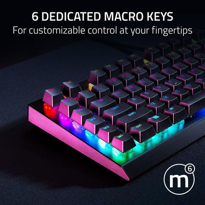 Razer V4 X - Teclado mecánico Gaming Chroma RGB, Yellow Switch