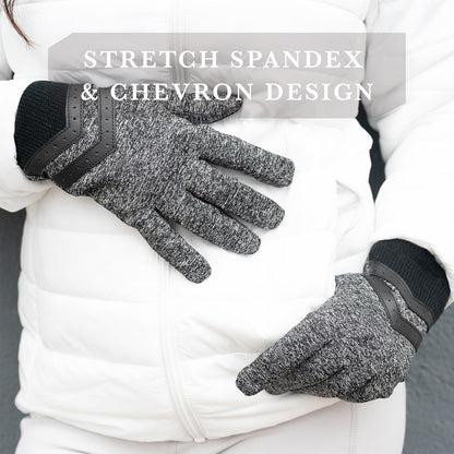 isotoner Spandex corto con inserto de punto acanalado Guantes Mujer