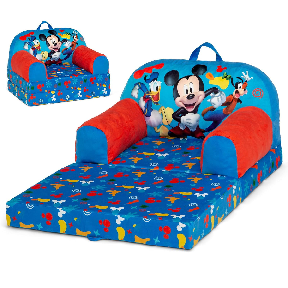 Delta Children Cozee Buddy Flip Mickey Mouse Silla Convertible Espuma