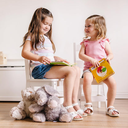 Melissa & Doug Wooden Chair Pair - White Children's Furniture