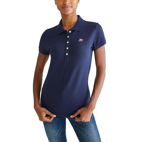 Aeropostale Aero Solid A87 Polo para Mujer