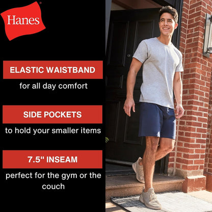 Hanes Men's Jersey Short with Pockets
