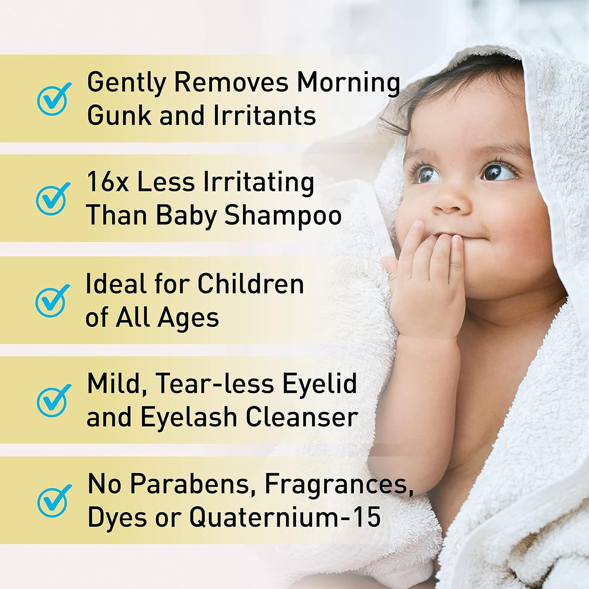 OCuSOFT Baby Eyelid and Eyelash Cleanser, Pre-Moistened Towelette, 20 Count