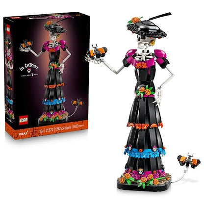 LEGO Ideas La Catrina – Set de Construcción de Figura de Calavera – Decoración para el Día de Muertos y para Todo el Año – Idea de Regalo Inspirada en la Cultura Mexicana – 21372