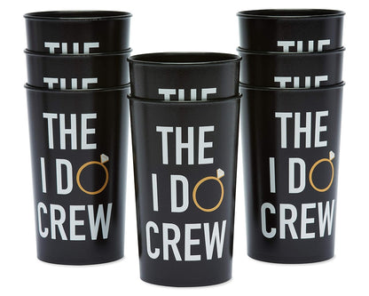 American Greetings Suministros para despedidas de soltera, I Do Crew 22 onzas, tazas (8 unidades)