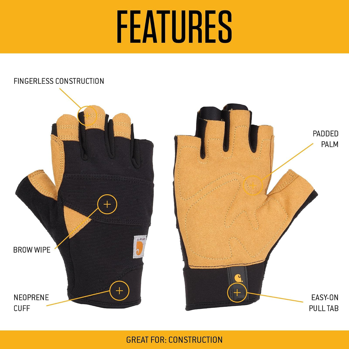 Carhartt Guante Swift Guantes para Clima frío para Hombre