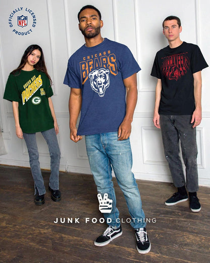 Junk Food San Francisco 49ers Script Team Name - Playera de Manga Corta para Mujer Playera Mujer