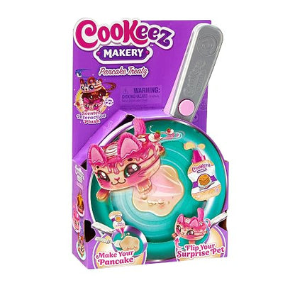 Cookeez Makery - Peluche Interactivo Sorpresa Pancake Treatz, panqueque con Aroma, Sonidos y reacciones, Juguete para niños y niñas