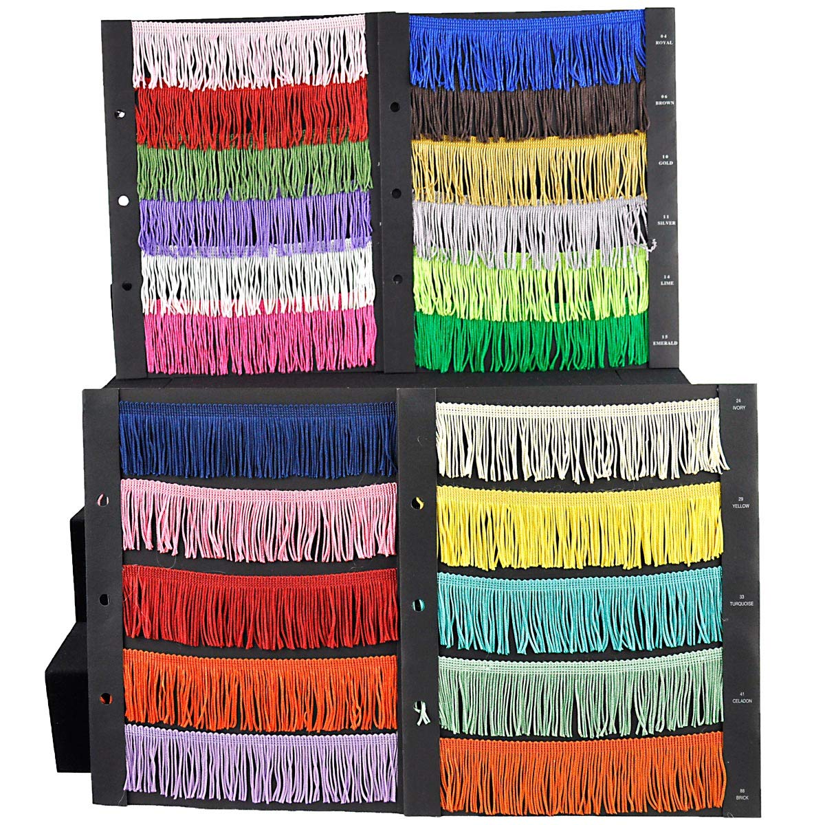 Chainette Fringe P-7043-10 - Rollo de Oro de 2 Pulgadas