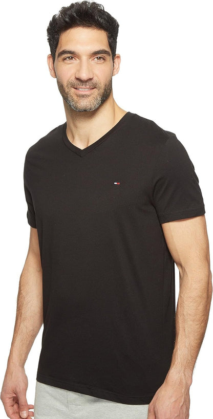 Tommy Hilfiger Men's Core Flag V-Neck Tee