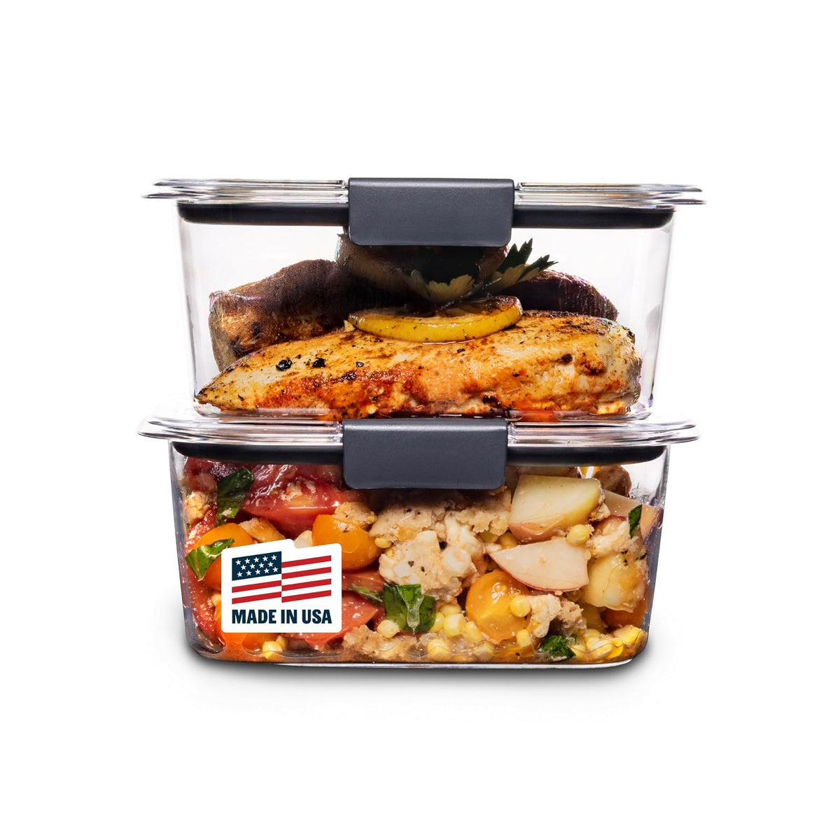 Rubbermaid Brilliance Recipientes para Alimentos 3.2 Tazas, 5 Piezas - 1 size