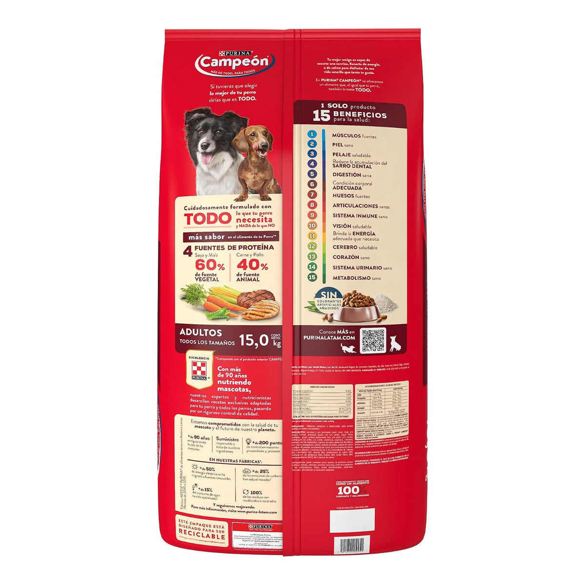 Alimento para Perros Campeon Adulto Prime 15 Kg