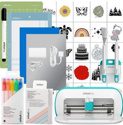Cricut Joy Plotter de Corte con Biblioteca Digital de 30 Imágenes - Paquete de Tarjetas