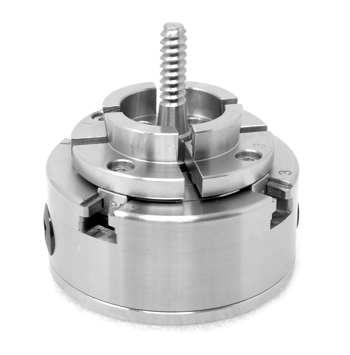 WEN LA4374 Juego de mandril de torno autocentrante de 3.75 pulgadas con rosca de 8 TPI de 1 pulgada