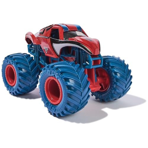 Monster Jam Marvel Heroes, Paquete de 5, Spider-Man, Black Panther, Iron Man, Captain America | Vehículos de Metal, Juguetes para niños y niñas a Partir de 3 años