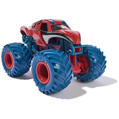 Monster Jam Marvel Heroes, Paquete de 5, Spider-Man, Black Panther, Iron Man, Captain America | Vehículos de Metal, Juguetes para niños y niñas a Partir de 3 años