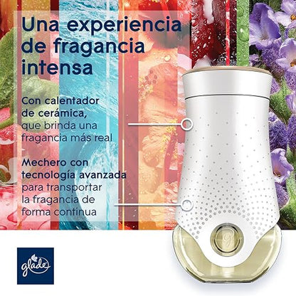 Glade Aceites Naturales Repuesto, Difusor Ambientador, Aroma Hawaiian Breeze, 21 mL, Paquete de 3