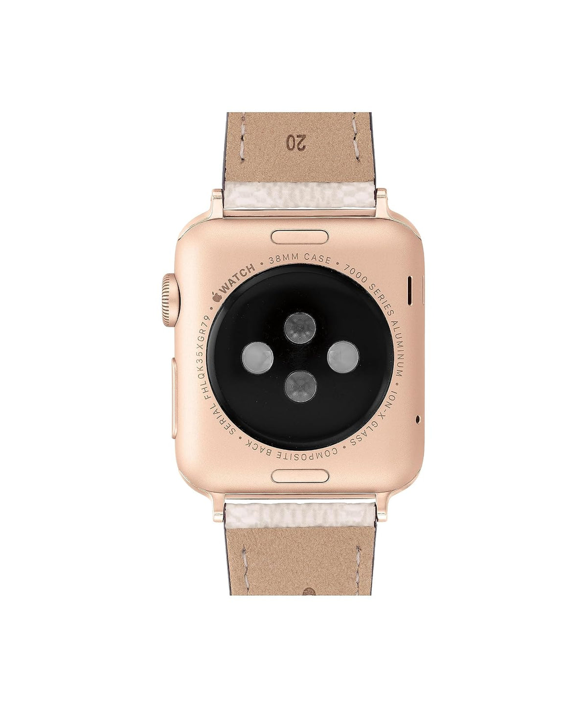 Coach - Apple Straps - Correa Para Mujer 14700059 - Lona Arena con Firma - Compatible 38/40/41 mm - Diseño Elegante y Moderno
