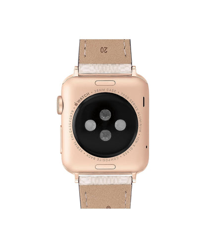 Coach - Apple Straps - Correa Para Mujer 14700059 - Lona Arena con Firma - Compatible 38/40/41 mm - Diseño Elegante y Moderno