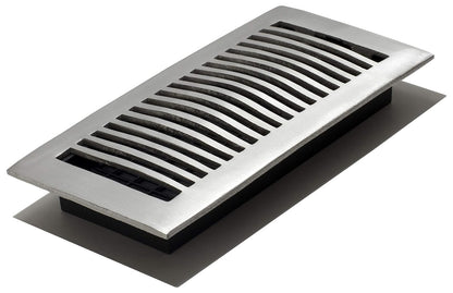 Decoración rejillas 5.1 cm por 10-Inch aluminio registro de piso, 4x10 Inch