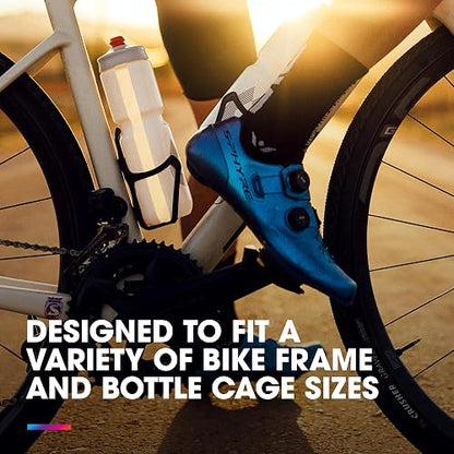HydraPak - Botella polar - Botella de agua ligera Breakaway Surge para bicicleta, paquete de 2 unidades, alto flujo, ciclismo y deportes (carbón, 600 ml/20 oz)