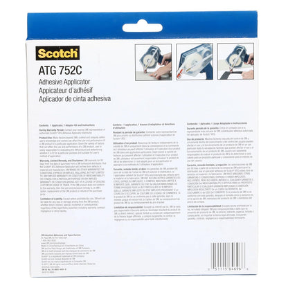 3M Scotch ATG 752C - Aplicador de calcomanía, rollos de 1/2" y 3/4" de ancho