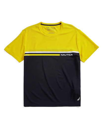 Nautica Playera Colorblock Navtech para Hombre - Zest - XXL