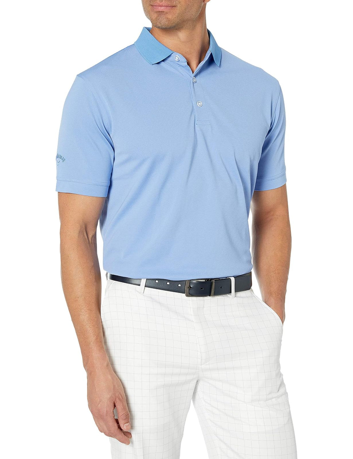 Callaway Polo de Golf otomano de Manga Corta OPTI-Shield Polo para para Hombre - Provence - M