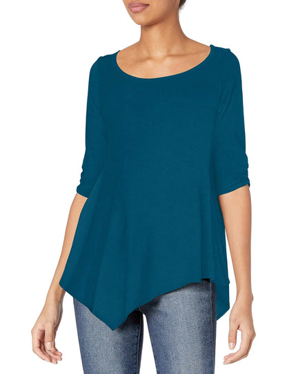 Star Vixen Hanky Dobladillo Superior Blusa para Mujer