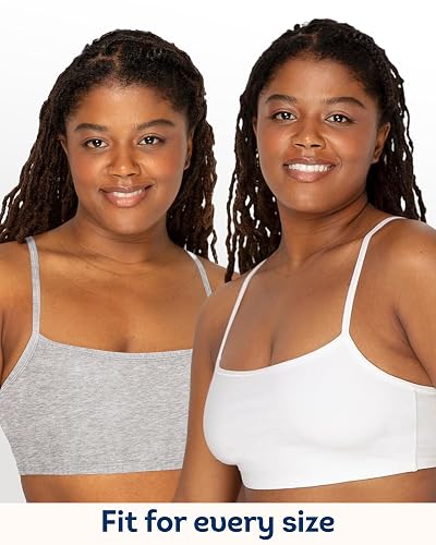 Fruit of The Loom Fruit of The Loom Brasier Deportivo de algodón con Tirantes Delgados para Mujer Sujetador Deportivo para Mujer