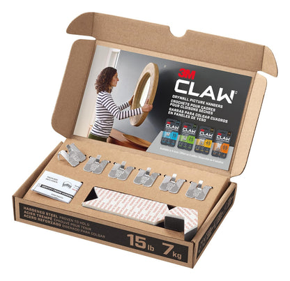 3M CLAW Colgador de Cuadros para Panel de Yeso hasta 45 lb - Pequeño
