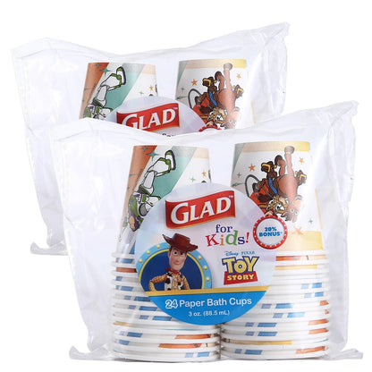 Glad para Niños Cuencos de Papel Disney Pixar Toy Story - Varios colores - 3 Ounce - 48 Count