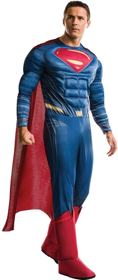 Rubie's - Costume Co. Disfraz de Superman Deluxe para hombre, como se muestra, estándar