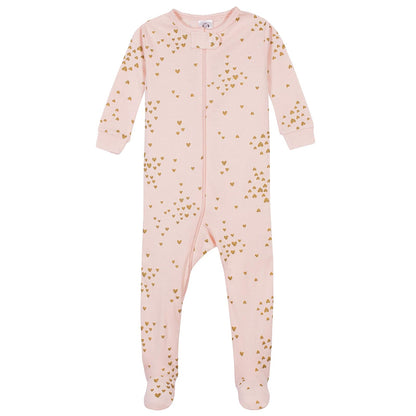 Gerber - Paquete de 4 Pijamas con pies para bebés