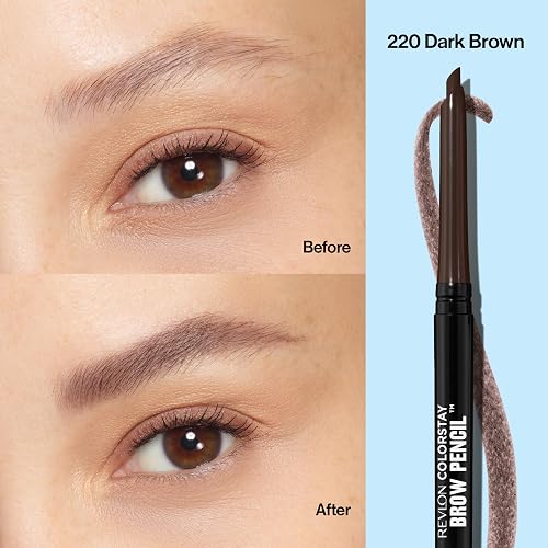Revlon Lápiz Delineador de Ceja Colorstay, Dark Brown