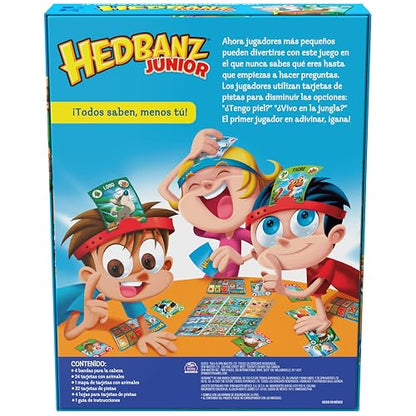 Spin Master Games, Juego de Mesa Hedbanz Junior para niños pequeños