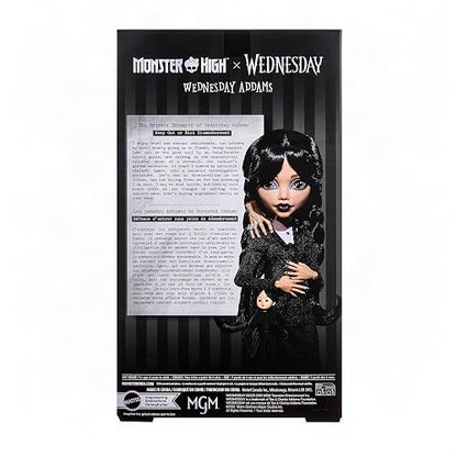 Monster High Skullector Muñeca de Colección Wednesday Merlina Adams 6Y+
