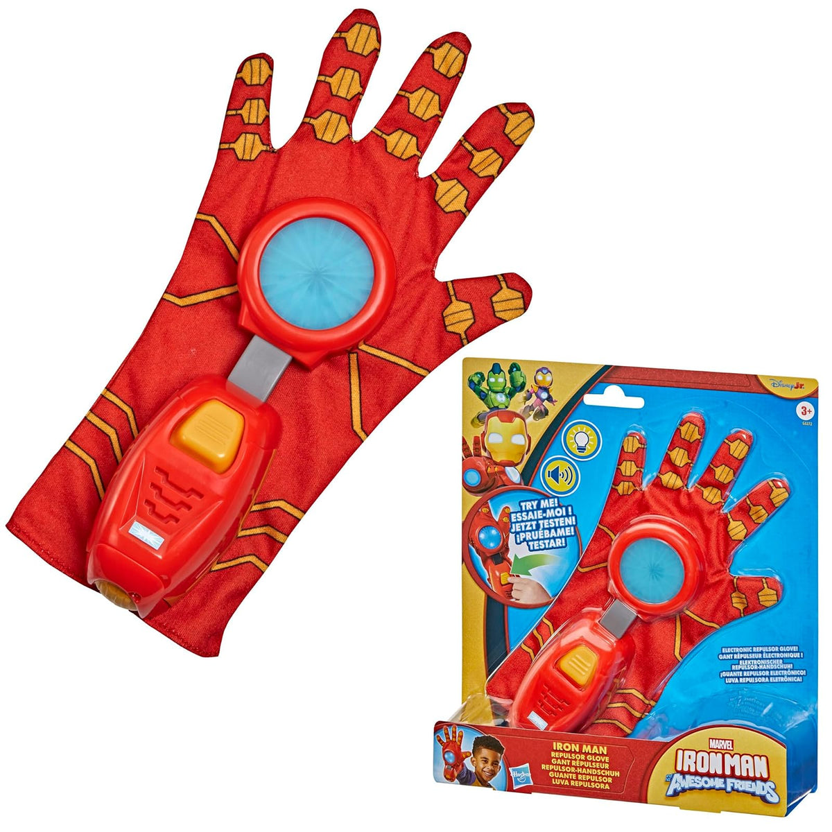 Marvel Iron Man Guante Repulsor Electrónico con Luces y Sonidos