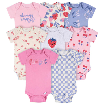 ONESIES Baby-girls 8-pack Short Sleeve Mix & Match Bodysuits Body de manga corta bebés niñas