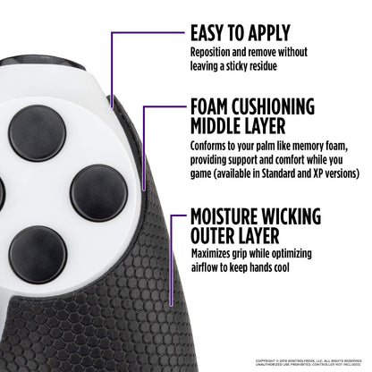 KontrolFreek Performance Grips XT - Puños Extra Finos para PlayStation 4, Color Negro (extrafino)