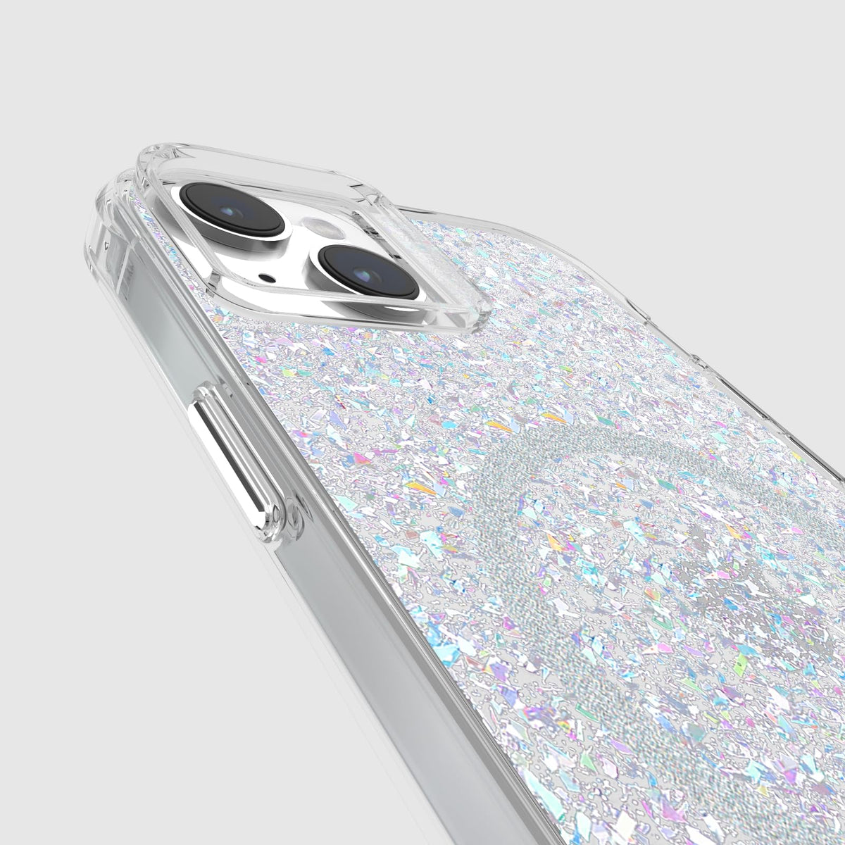 Case-Mate - Funda para iPhone 15 Plus – Disco parpadeante [protección contra caídas de 12 pies] [compatible con MagSafe] Funda magnética con bonito brillo brillante para iPhone 15 Plus de 6.7 pulgadas