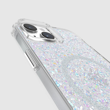 Case-Mate - Funda para iPhone 15 Plus – Disco parpadeante [protección contra caídas de 12 pies] [compatible con MagSafe] Funda magnética con bonito brillo brillante para iPhone 15 Plus de 6.7 pulgadas