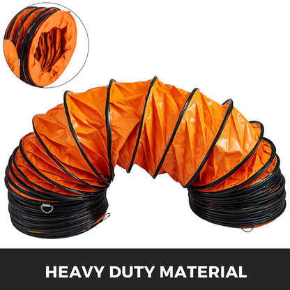 VEVOR Manguera de conducto, manguera flexible de PVC HVAC de 25 pies para ventilador de escape de ventilador de utilidad de 10 pulgadas