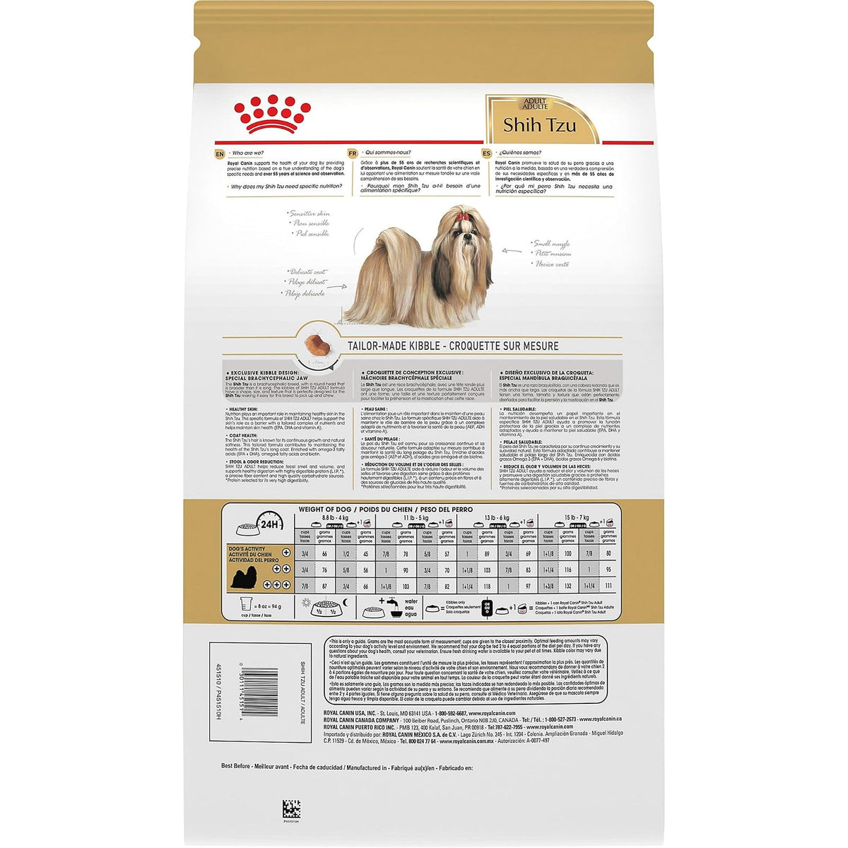 ROYAL CANIN, Adult - Shih-Tzu, Croquetas para Perro, 1.1kg**