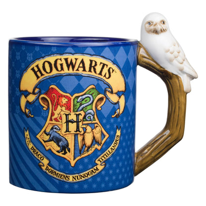 Silver Buffalo Harry Potter Hogwarts House - Taza de cerámica con mango en forma, 597 ml, color azul