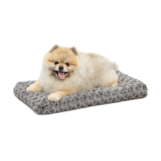 MidWest Homes for Pets - Cama para mascotas MidWest Quiet Time Deluxe, gris degradado en espiral, 21 x 12 pulgadas