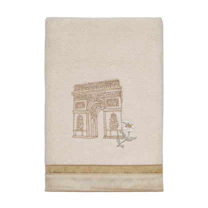 Avanti Linens - Toalla de Mano, Toalla de algodón Suave y Absorbente (colección Paris Botanique, Marfil) 30 x 16 Pulgadas - Toalla de mano