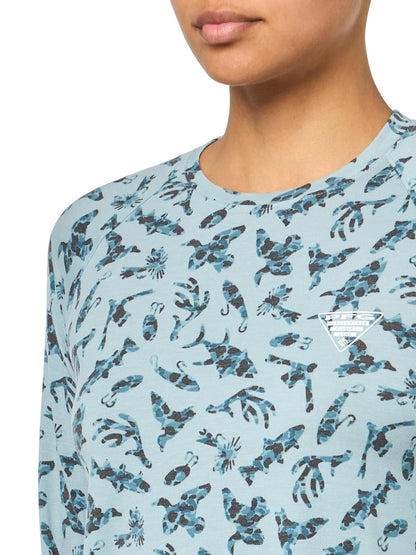 Columbia PFG Uncharted Knit Manga Larga Camiseta para Senderismo para Mujer