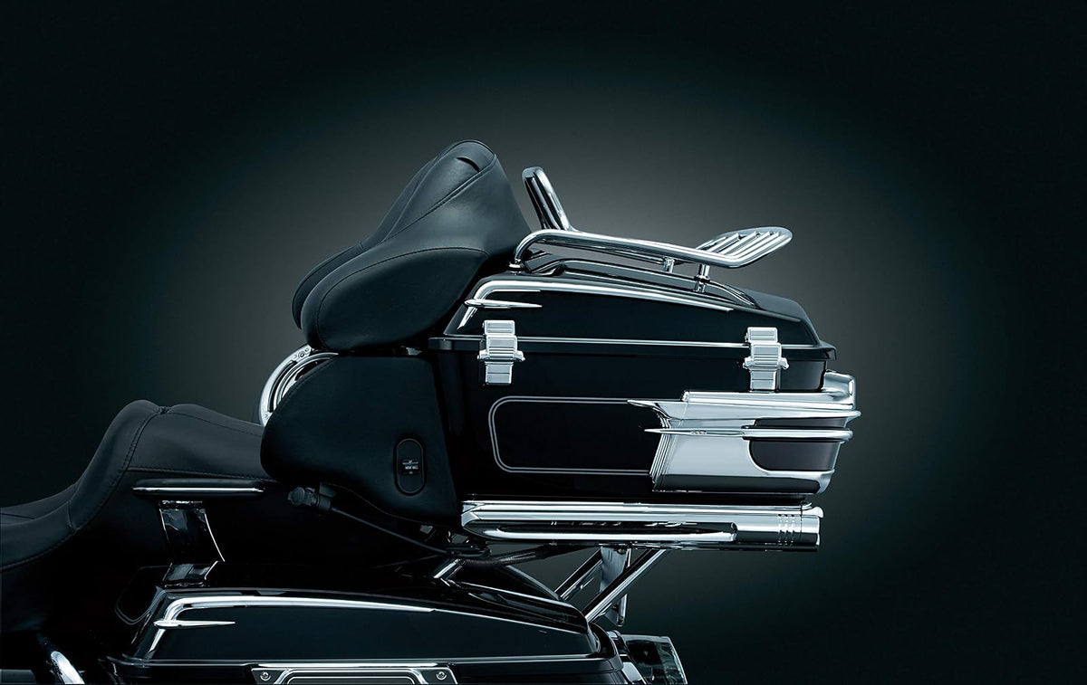 Kuryakyn 8973 - Accesorio para Maletero y Equipaje, Ajuste rápido Tour-Pak para Motocicletas Harley-Davidson de 1997 a 2013, Color Cromado