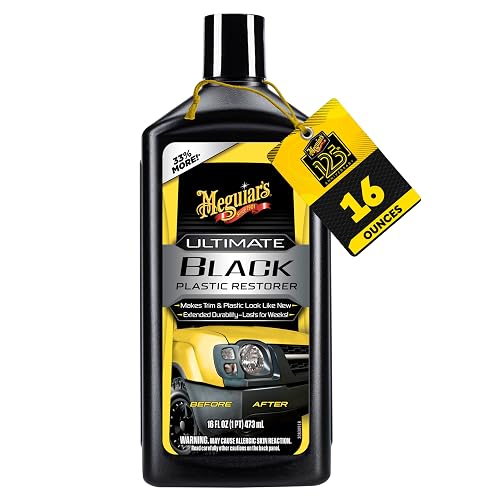 Meguiar's Restaurador de Plástico Negro G15816, 473 ml